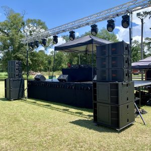 stage rental for tallahassee florida event